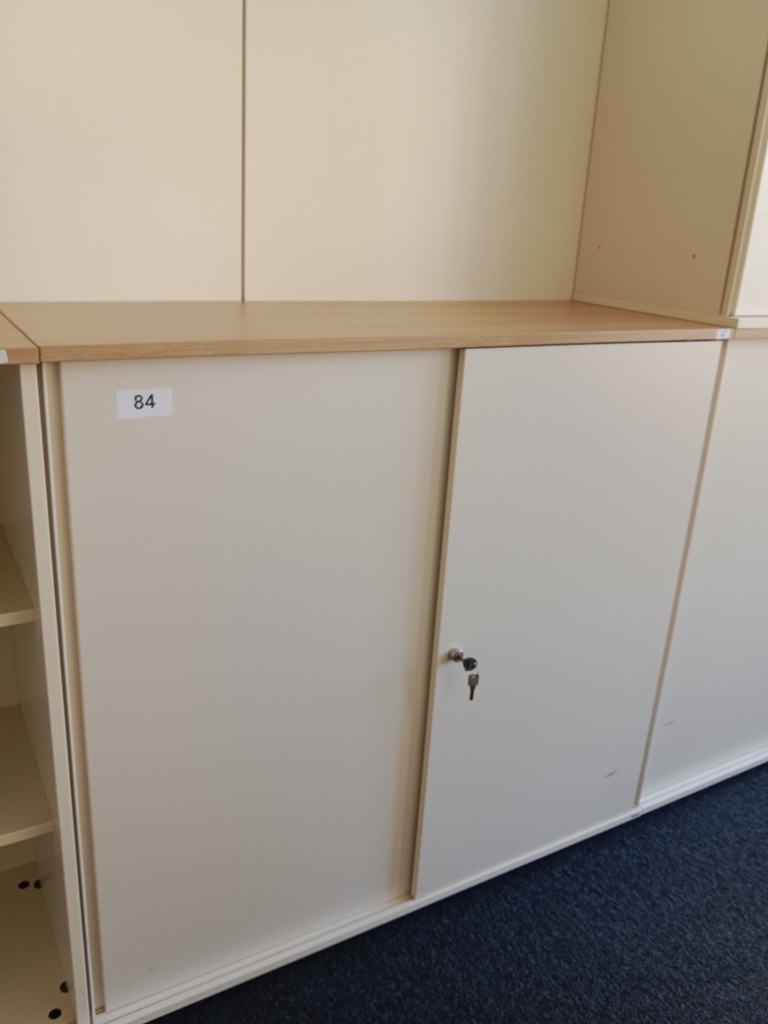 BENE Aktenschrank, 3 Ordnerh&ouml;hen, Ma&szlig;e B 120 x T 44 x H 113 cm