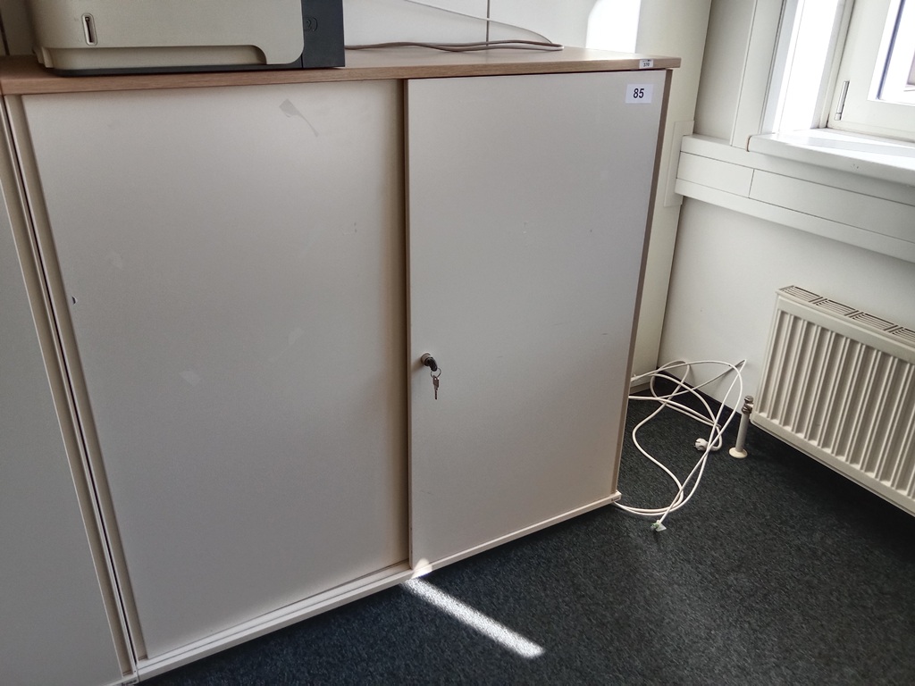 BENE Aktenschrank, 3 Ordnerh&ouml;hen, Ma&szlig;e B 120 x T 44 x H 113 cm