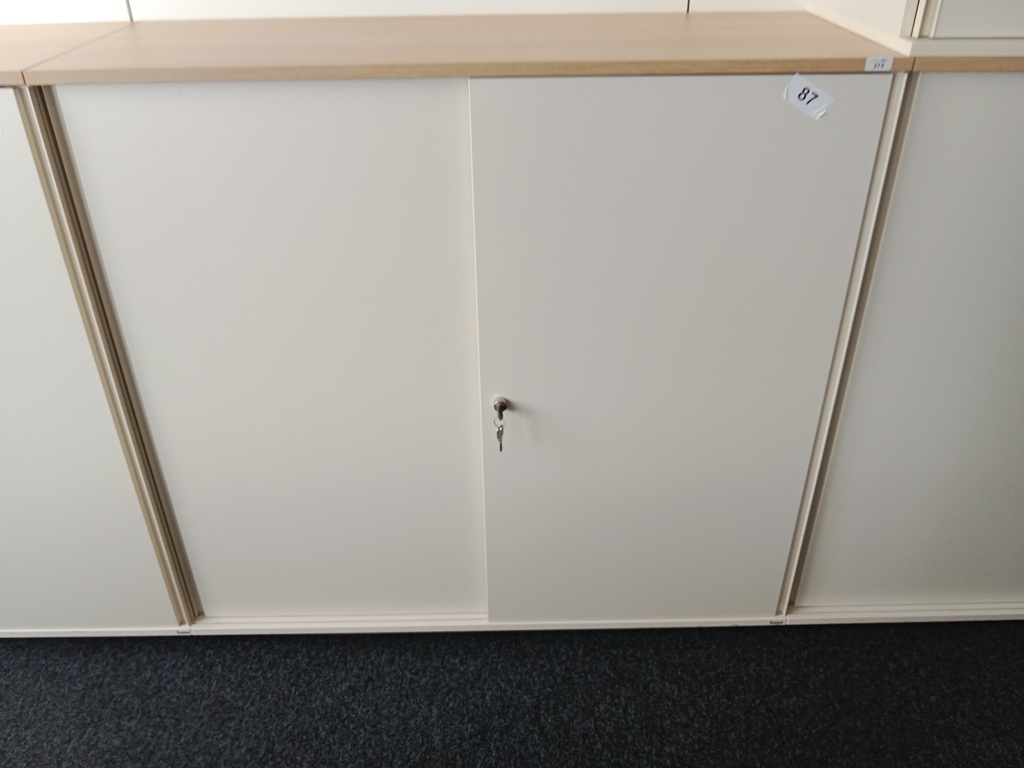 BENE Aktenschrank, 3 Ordnerh&ouml;hen, Ma&szlig;e B 120 x T 44 x H 113 cm