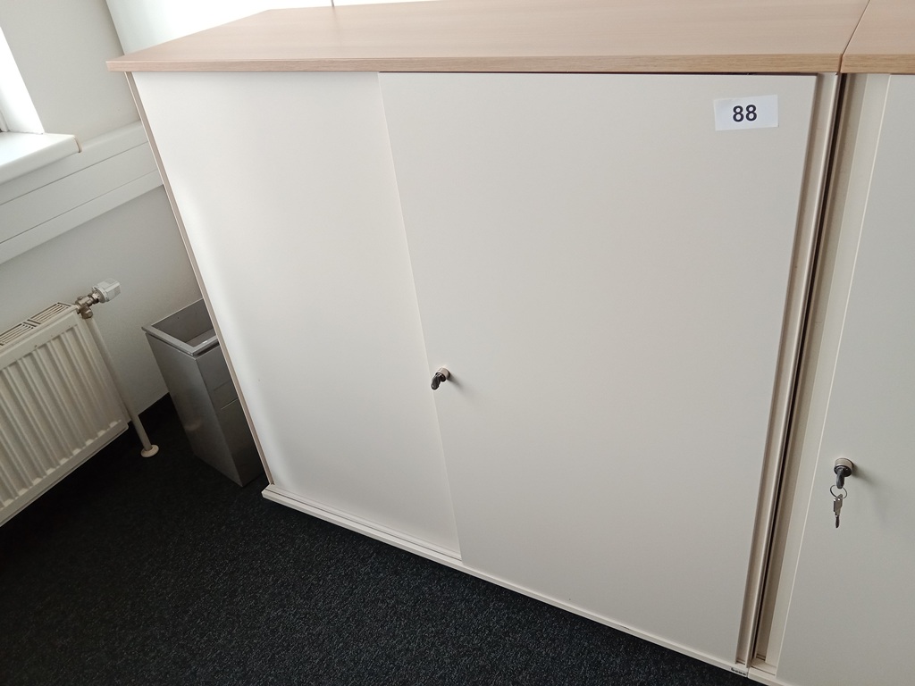 BENE Aktenschrank, 3 Ordnerh&ouml;hen, Ma&szlig;e B 120 x T 44 x H 113 cm