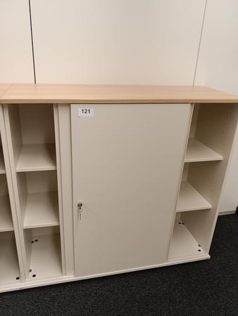 BENE Aktenschrank, 3 Ordnerhöhen, Maße B 120 x T 44 x H 113 cm BENE Aktenschrank, 3 Ordnerhöhen, Maße B 120 x T 44 x H 113 cm