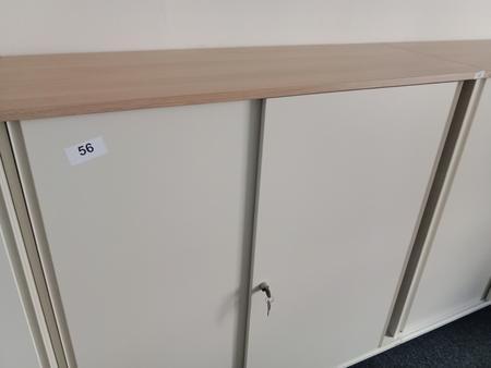 BENE Aktenschrank, 3 Ordnerhöhen, Maße B 120 x T 44 x H 113 cm BENE Aktenschrank, 3 Ordnerhöhen, Maße B 120 x T 44 x H 113 cm
