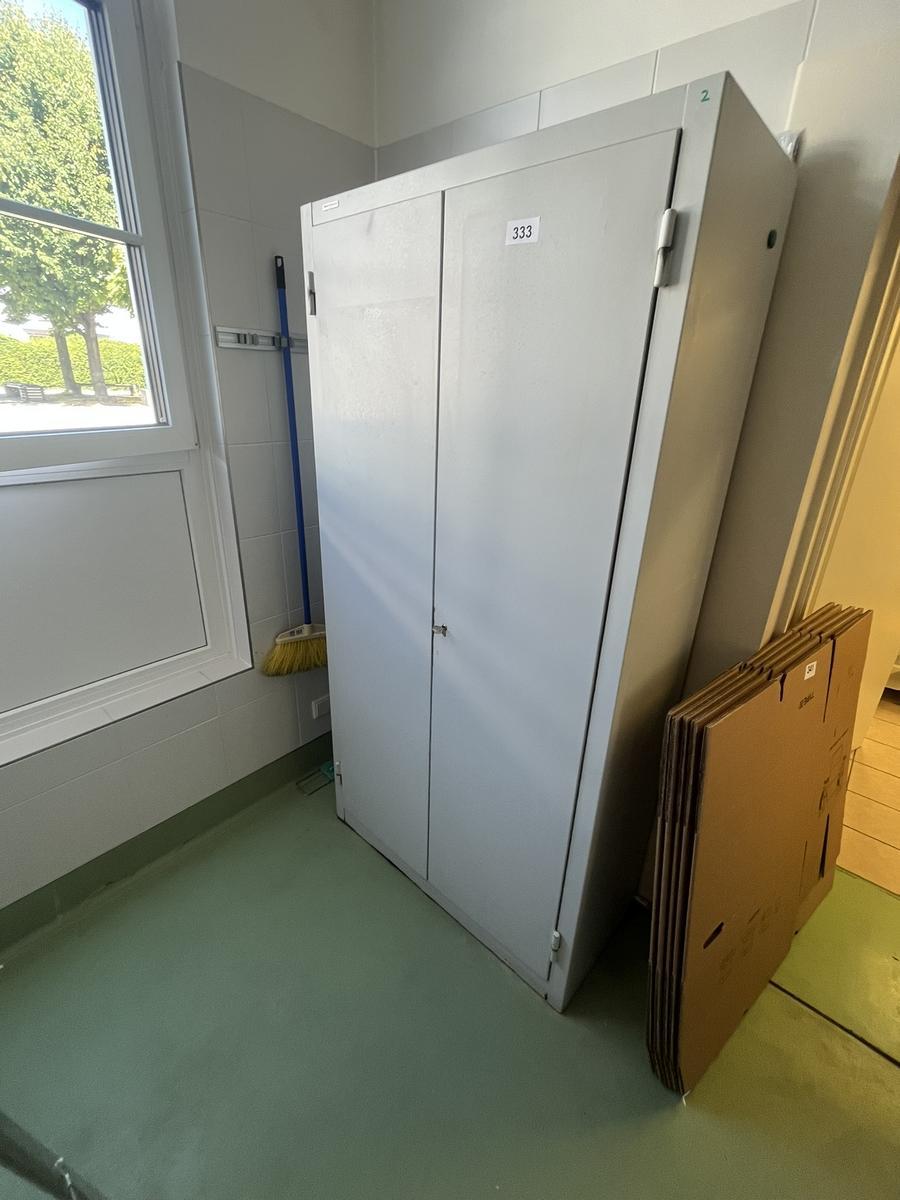 Wertheim Doppelfl&uuml;gelt&uuml;rschrank mit Schl&uuml;ssel und Fachebene  100/44/195 cm