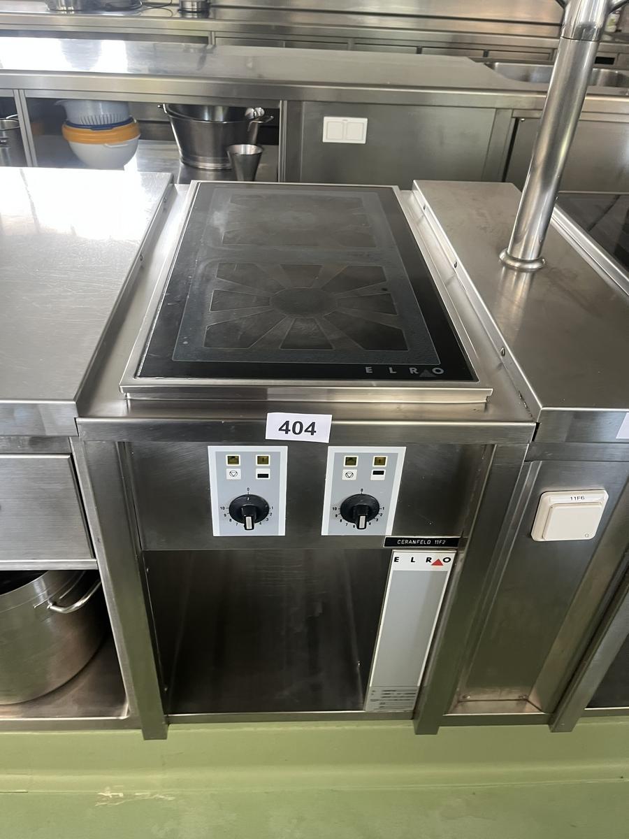ELRO Elektrokochherd HE 520-102 Serie 500 mit Keramikfeld 2 Kochstellen 8 KW