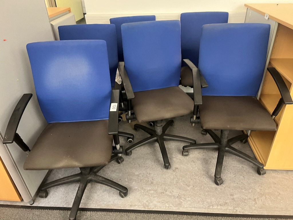 6 Stk. B&uuml;rodrehst&uuml;hle SATO mit starken Gebrauchsspuren