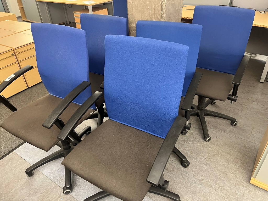 6 Stk. B&uuml;rodrehst&uuml;hle SATO mit starken Gebrauchsspuren