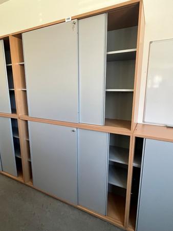 HALI Aktenschrank, 6 OH, Ober- und Unterteil ca. 160 x 45 x 80 cm HALI Aktenschrank, 6 OH, Ober- und Unterteil ca. 160 x 45 x 80 cm