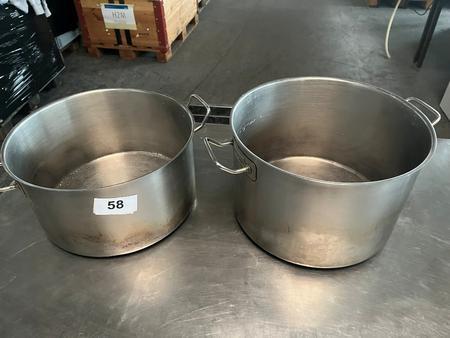 2 Stk. Kocht�pfe 35 cm DM, 20 cm hoch