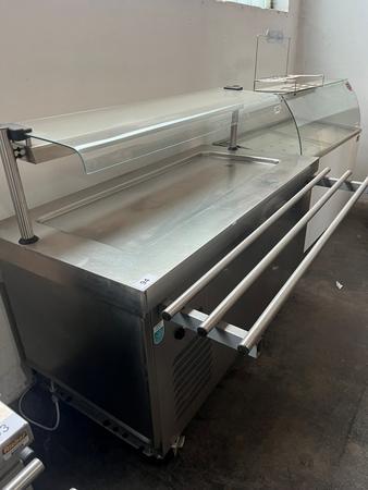 Rieber Buffetmodul steckerfertig mit klappbaren Ablagen ca. 130 x 120 x 90 cm
