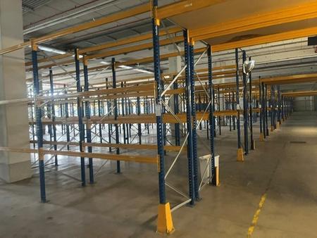 24.30 lfm Jungheinrich Schwerlastregal, bestehend aus 10 Jungheinrich Regalstehern 3750 mm und 36 Stk. Einh�ngebalken und Sicherungen, 2 Paletten, Ware demontiert