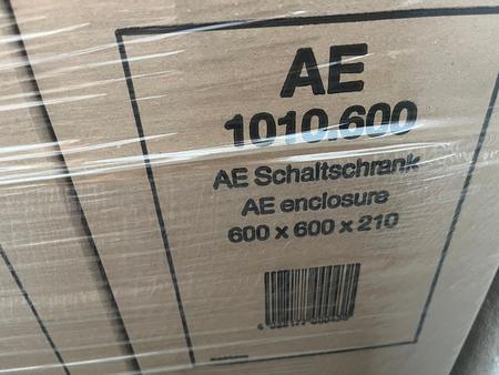 Rittal AE Schaltschrank 600 x 600 x 210 mm, Art 1010600, fabriksneu Rittal AE Schaltschrank 600 x 600 x 210 mm, Art 1010600, fabriksneu