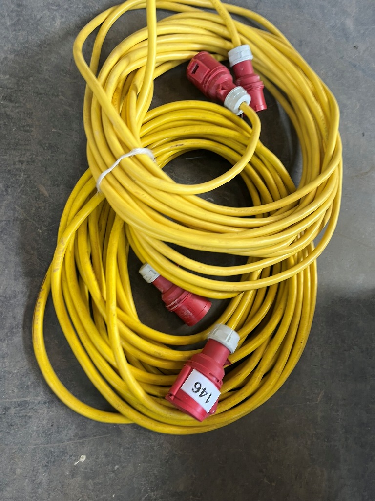 2 Stk. Baustromkabel 380 V