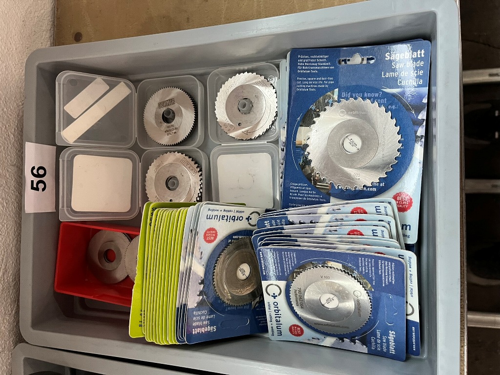 50teiliges S&auml;geblatt- und Werkzeugset neu in Kassette