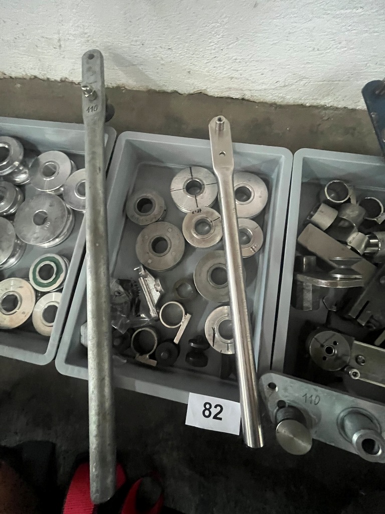 4 Kassetten mit Biegewerkzeugen Spiral und Zubeh&ouml;r