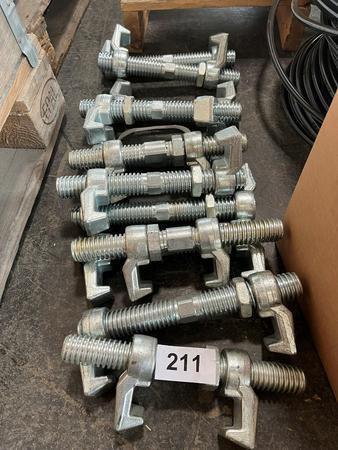 12 Stk. Verbindungsschl�sser verzinkt f�r B�rocontaineranlagen-Montage