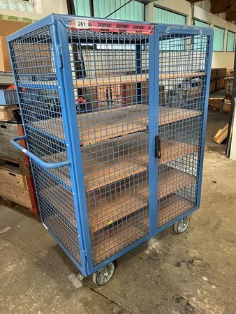 FETRA, 5-etagiger Material u Transportwagen Ma�e ca. L 140 x  B 85 x H 180 cm, Traglast 500 kg