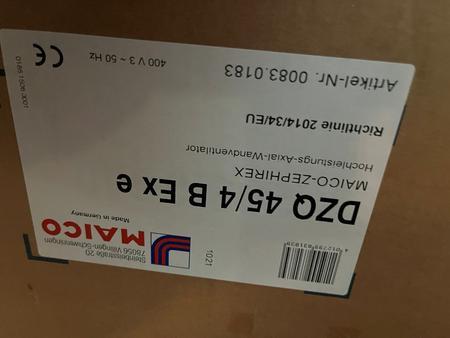 MACO Radialventilator ExG 6400 m3/h