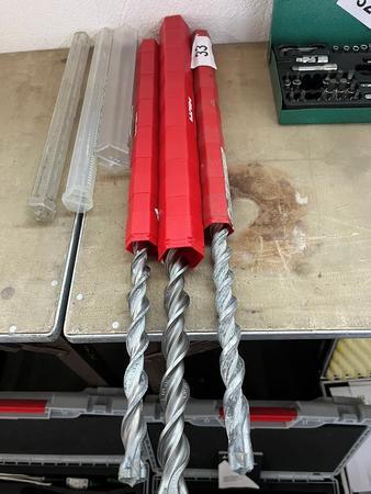 3 Stk. Hilti Bohrer Typ TE-CX 2548, TE YX 2052 und 2252