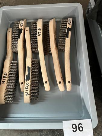 6 Stk. Drahtb�rsten fabriksneu