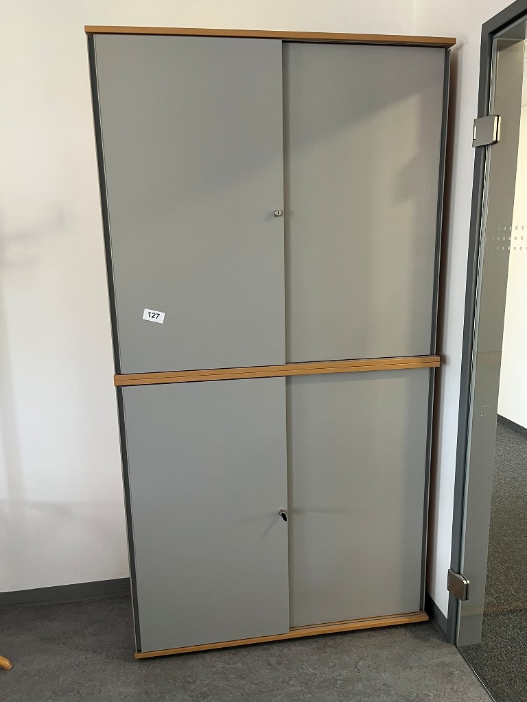 Hali Aktenschrank-Kombination, 2teilig, bestehend aus Ober- und Unterschrank je 120 x 45 x 110 cm
