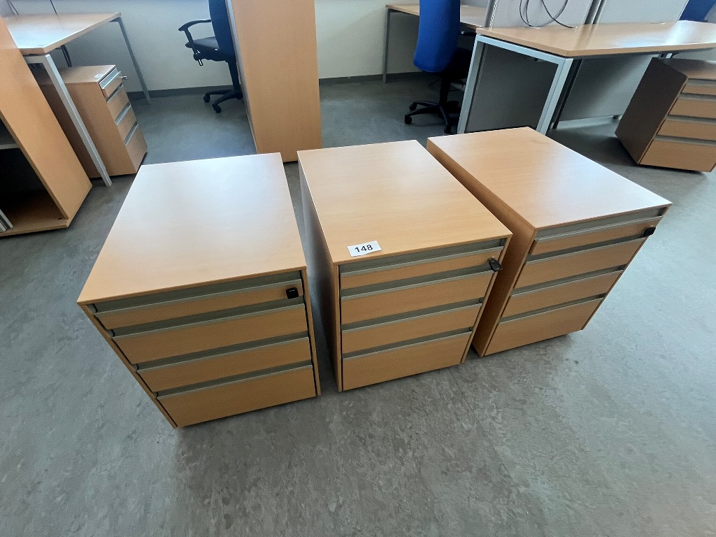 3 Stk. Hali Rollcontainer