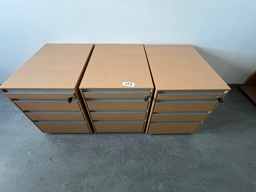 3 Stk. Hali Rollcontainer