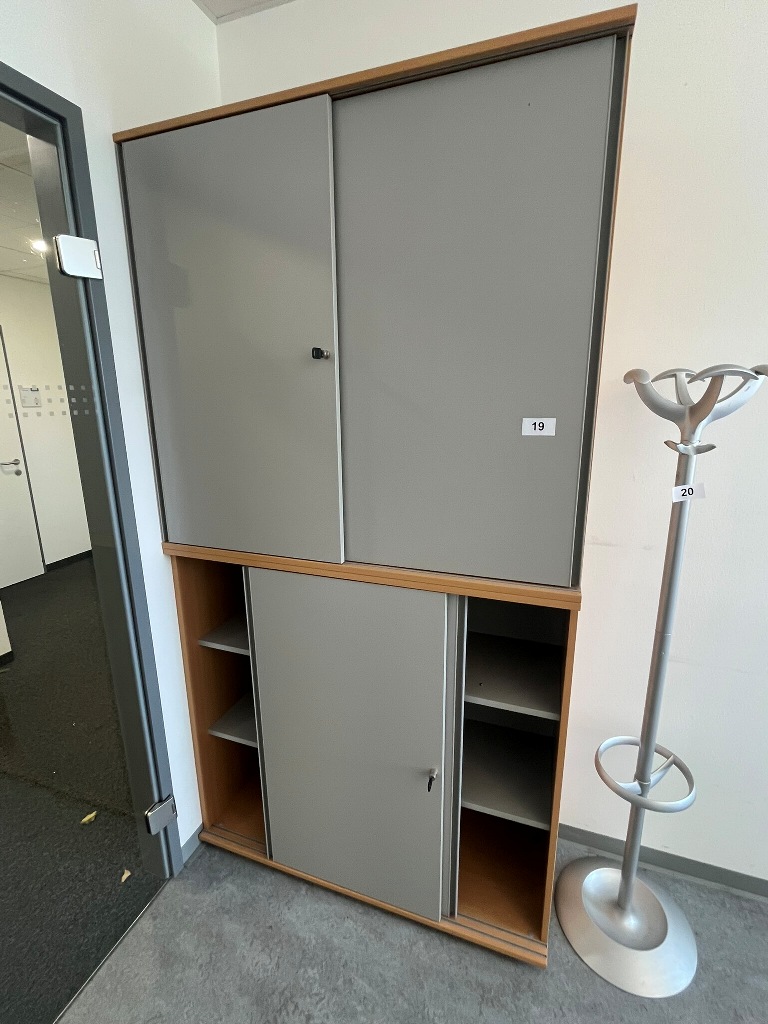 Hali Aktenschrank-Kombination, 2teilig, bestehend aus Ober- und Unterschrank je 120 x 45 x 110 cm