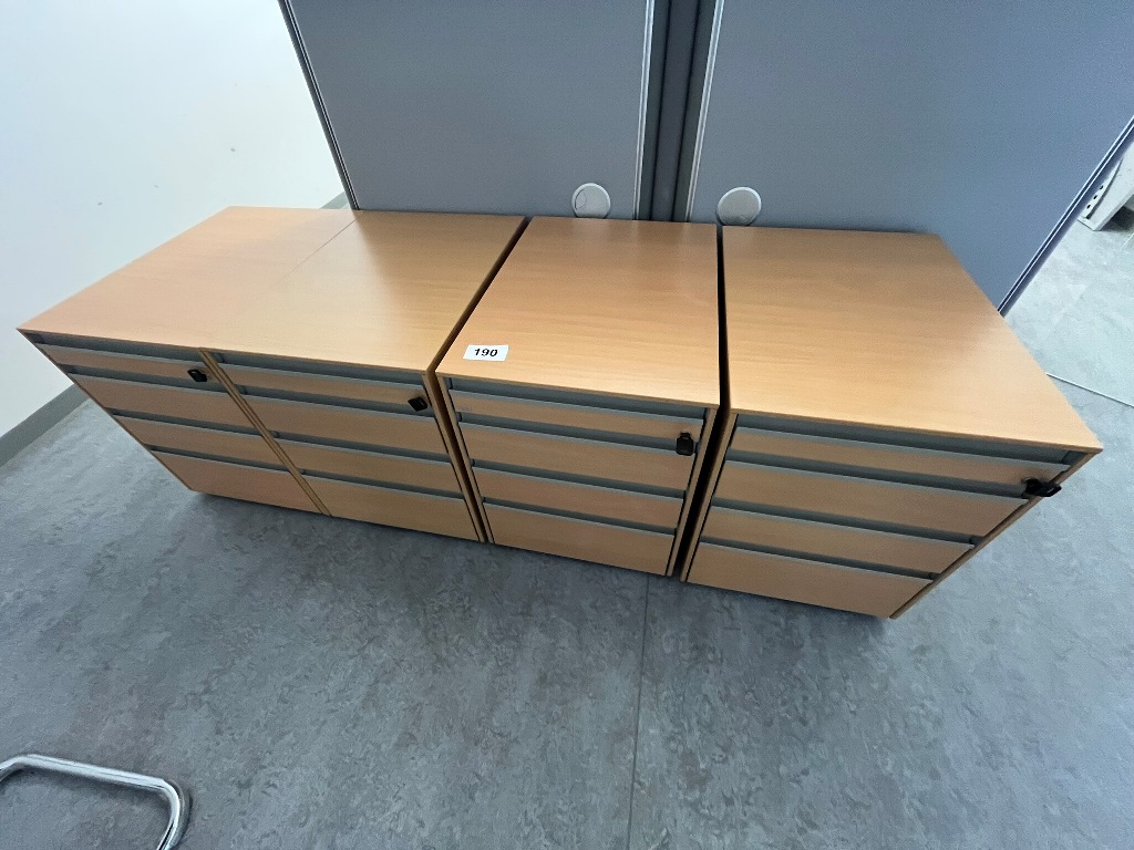 4 Stk. Hali Rollcontainer
