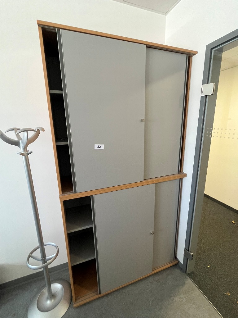Hali Aktenschrank-Kombination, 2teilig, bestehend aus Ober- und Unterschrank je 120 x 45 x 110 cm