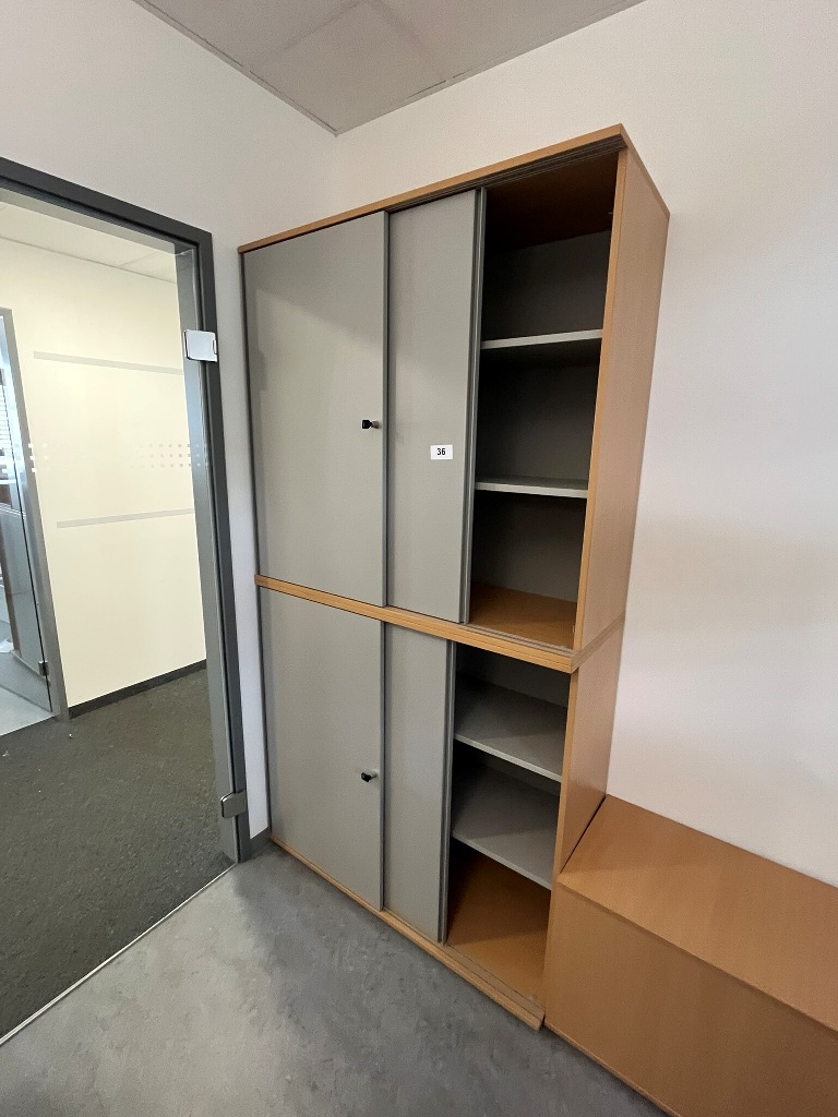 Hali Aktenschrank-Kombination, 2teilig, bestehend aus Ober- und Unterschrank je 120 x 45 x 110 cm