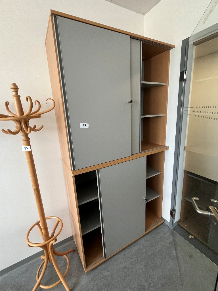 Hali Aktenschrank-Kombination, 2teilig, bestehend aus Ober- und Unterschrank je 120 x 45 x 110 cm
