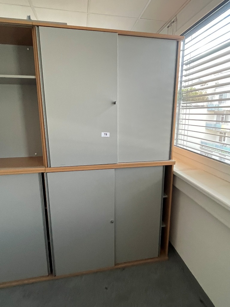 Hali Aktenschrank-Kombination, 2teilig, bestehend aus Ober- und Unterschrank je 120 x 45 x 110 cm