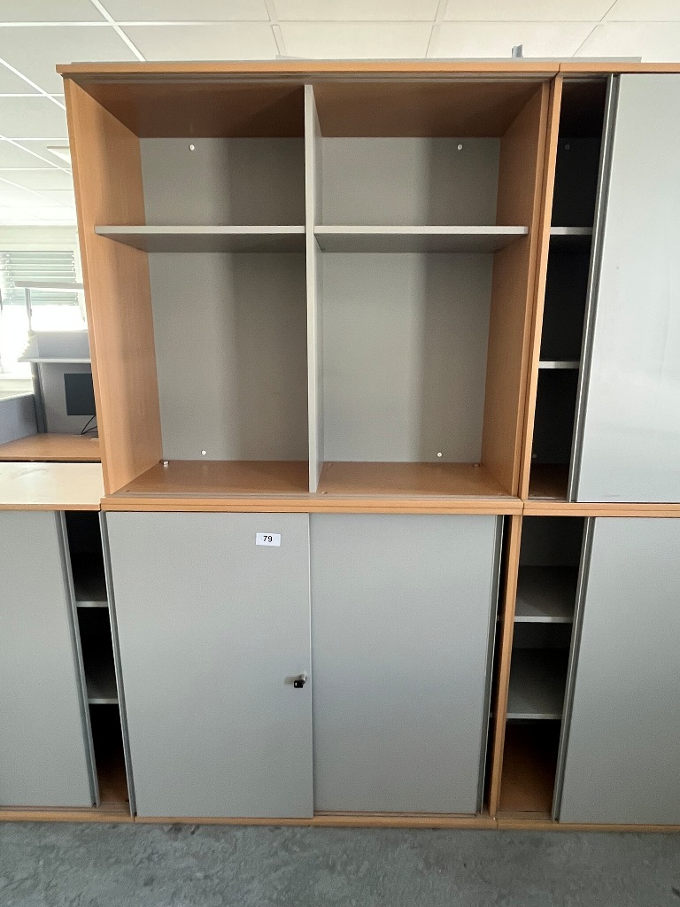 Hali Aktenschrank-Kombination, 2teilig, bestehend aus Ober- und Unterschrank je 120 x 45 x 110 cm