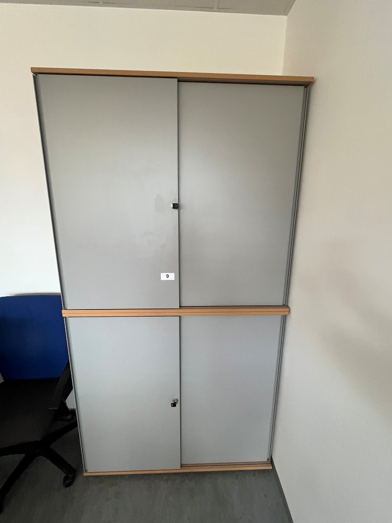 Hali Aktenschrank-Kombination, 2teilig, bestehend aus Ober- und Unterschrank je 120 x 45 x 110 cm