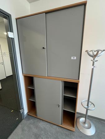 Hali Aktenschrank-Kombination, 2teilig, bestehend aus Ober- und Unterschrank je 120 x 45 x 110 cm