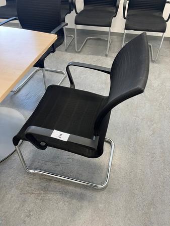 8 Stk. Besprechungsst�hle in Schwarz