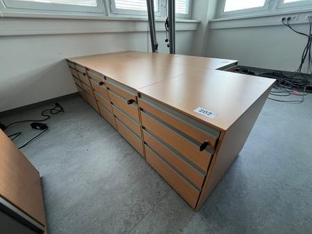 4 Stk. Hali Rollcontainer
