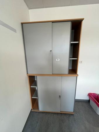 Hali Aktenschrank-Kombination, 2teilig, bestehend aus Ober- und Unterschrank je 120 x 45 x 110 cm