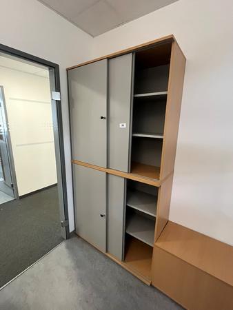 Hali Aktenschrank-Kombination, 2teilig, bestehend aus Ober- und Unterschrank je 120 x 45 x 110 cm