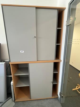 Hali Aktenschrank-Kombination, 2teilig, bestehend aus Ober- und Unterschrank je 120 x 45 x 110 cm