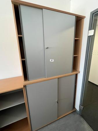 Hali Aktenschrank-Kombination, 2teilig, bestehend aus Ober- und Unterschrank je 120 x 45 x 110 cm