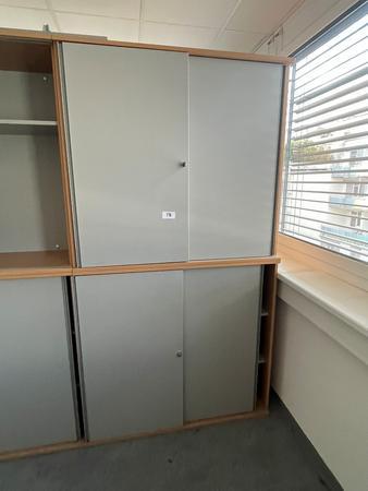 Hali Aktenschrank-Kombination, 2teilig, bestehend aus Ober- und Unterschrank je 120 x 45 x 110 cm