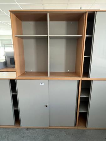 Hali Aktenschrank-Kombination, 2teilig, bestehend aus Ober- und Unterschrank je 120 x 45 x 110 cm