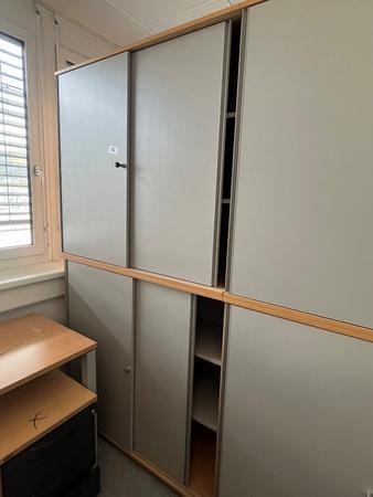 Hali Aktenschrank-Kombination, 2teilig, bestehend aus Ober- und Unterschrank je 120 x 45 x 110 cm