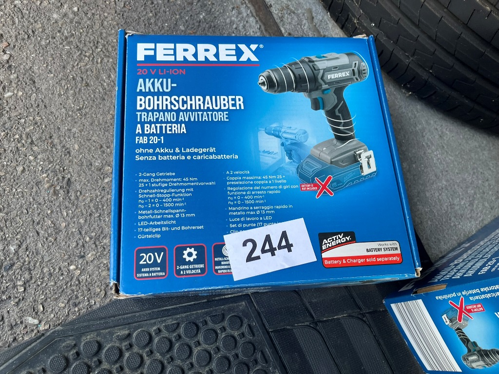 Ferrex Akku.Bohrschrauber Typ FAB 20-1
