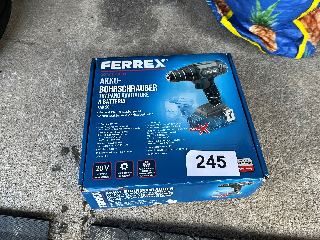 Ferrex Akku.Bohrschrauber Typ FAB 20-1