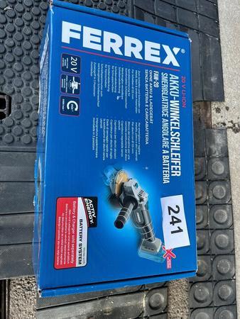 Ferrex Akku-Winkelschleifer Typ FAW-20, 20 V, ohne Akku und ohne Ladeger�t