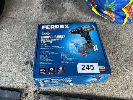 Ferrex Akku.Bohrschrauber Typ FAB 20-1, ohne Akku und Ladeger�t