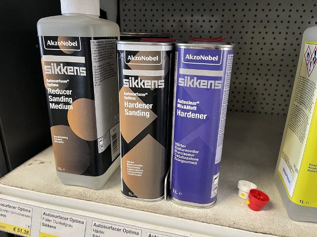 ca. 15teiliges Sikkens H&auml;rter- u.
