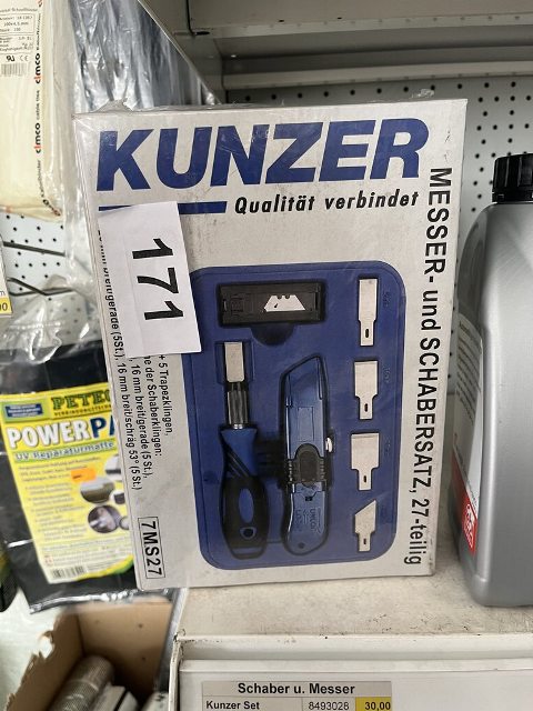 Kunzer Messer- und Schabersatz